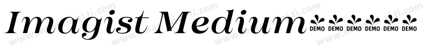 Imagist Medium字体转换